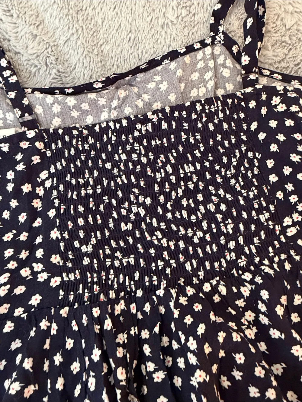 GAP Navy Blue Floral Spotted Sundress